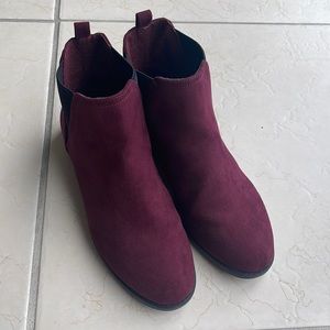 Dark purple boots